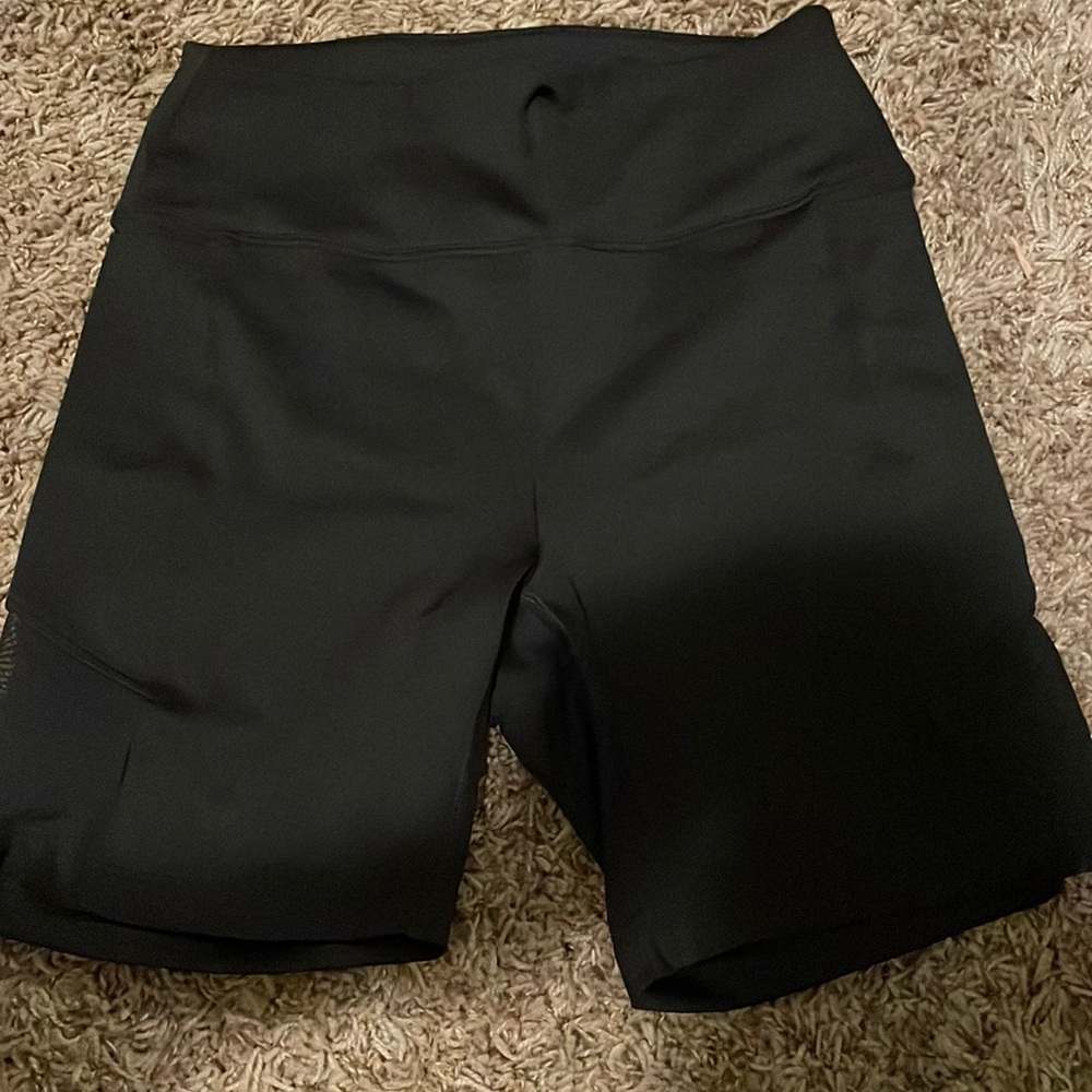 Vs PINK biker shorts they have mesh at the bottom of the shorts